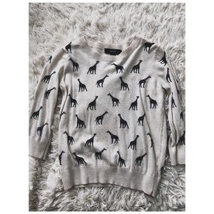 Forever 21 Giraffe Print Sweater